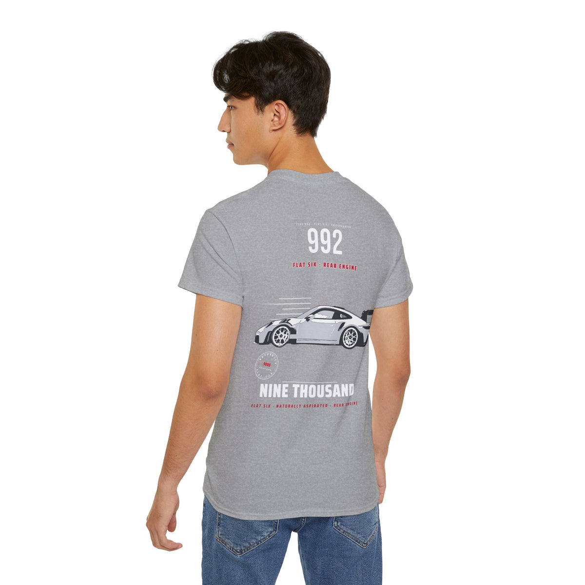 Flat Six Rear Engine Porsche-Inspired Sports Car Tee