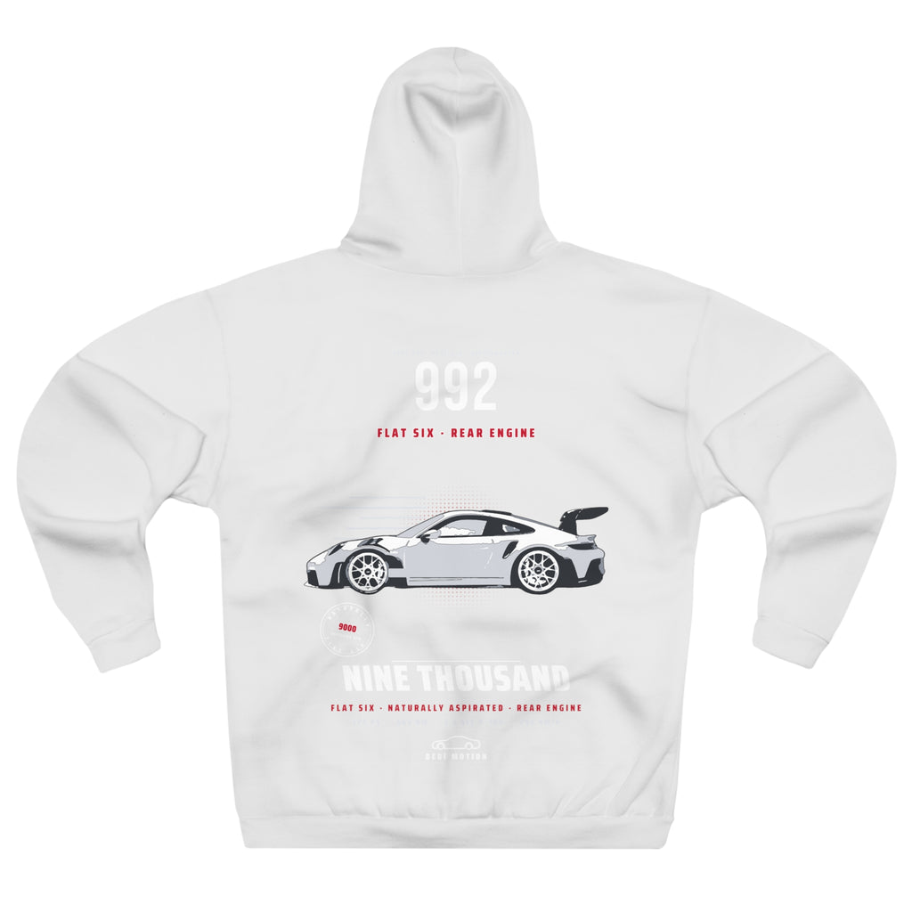 Flat-Six Mono White Tee — Naturally Aspirated Racing