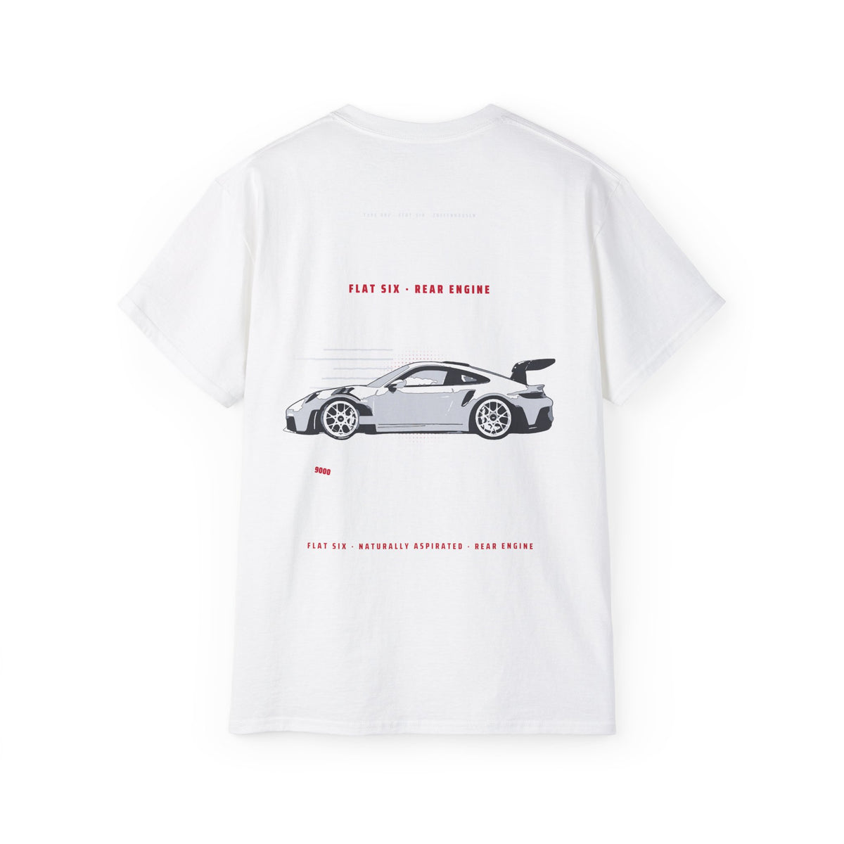 Flat Six Rear Engine Porsche-Inspired Sports Car Tee