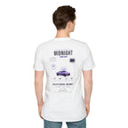 Camiseta Midnight Club — estampado «The City Sleeps, We Don’t»