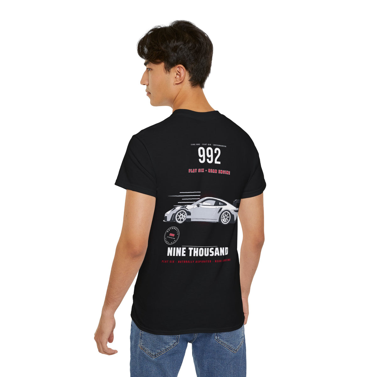 Flat Six Rear Engine Porsche-Inspired Sports Car Tee