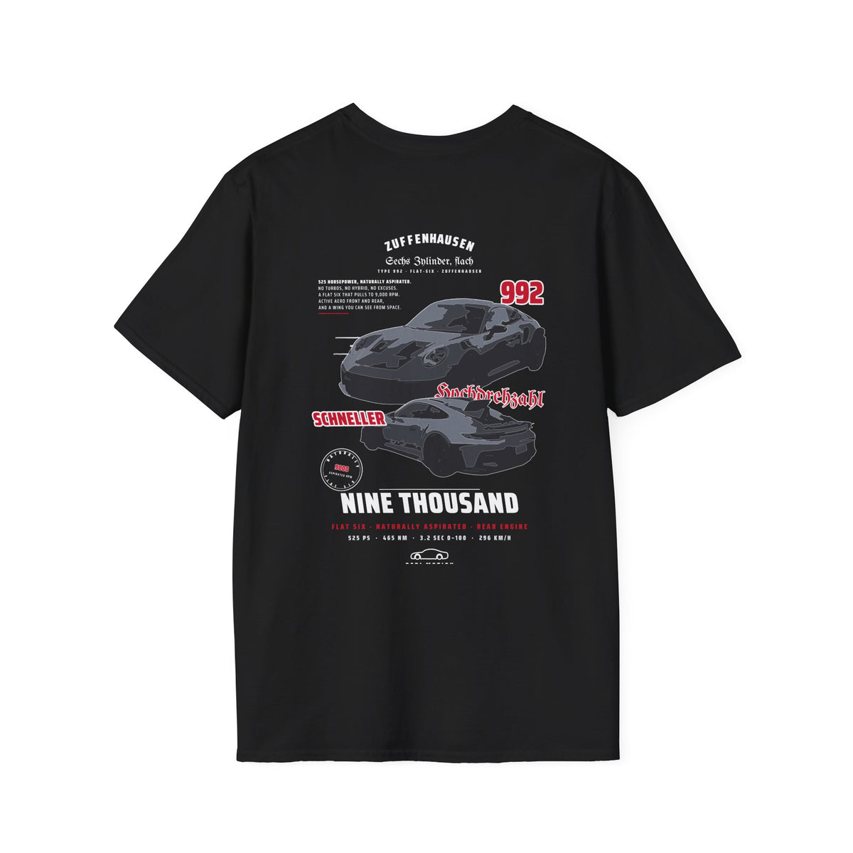 Nine Thousand — Rear-Engined Track Coupé Graphic Tee