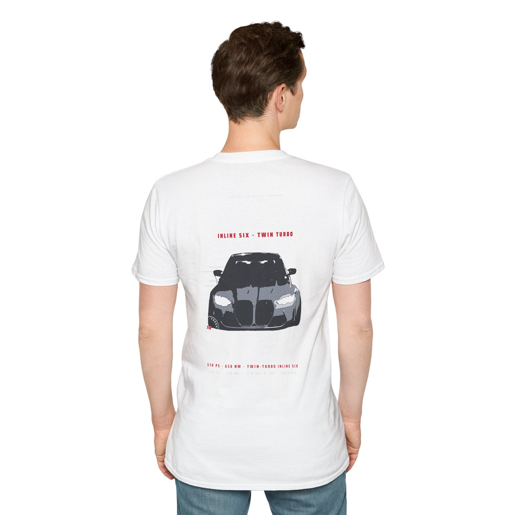 510 HP Rear-Wheel-Drive Saloon T-Shirt — Dark Streetwear