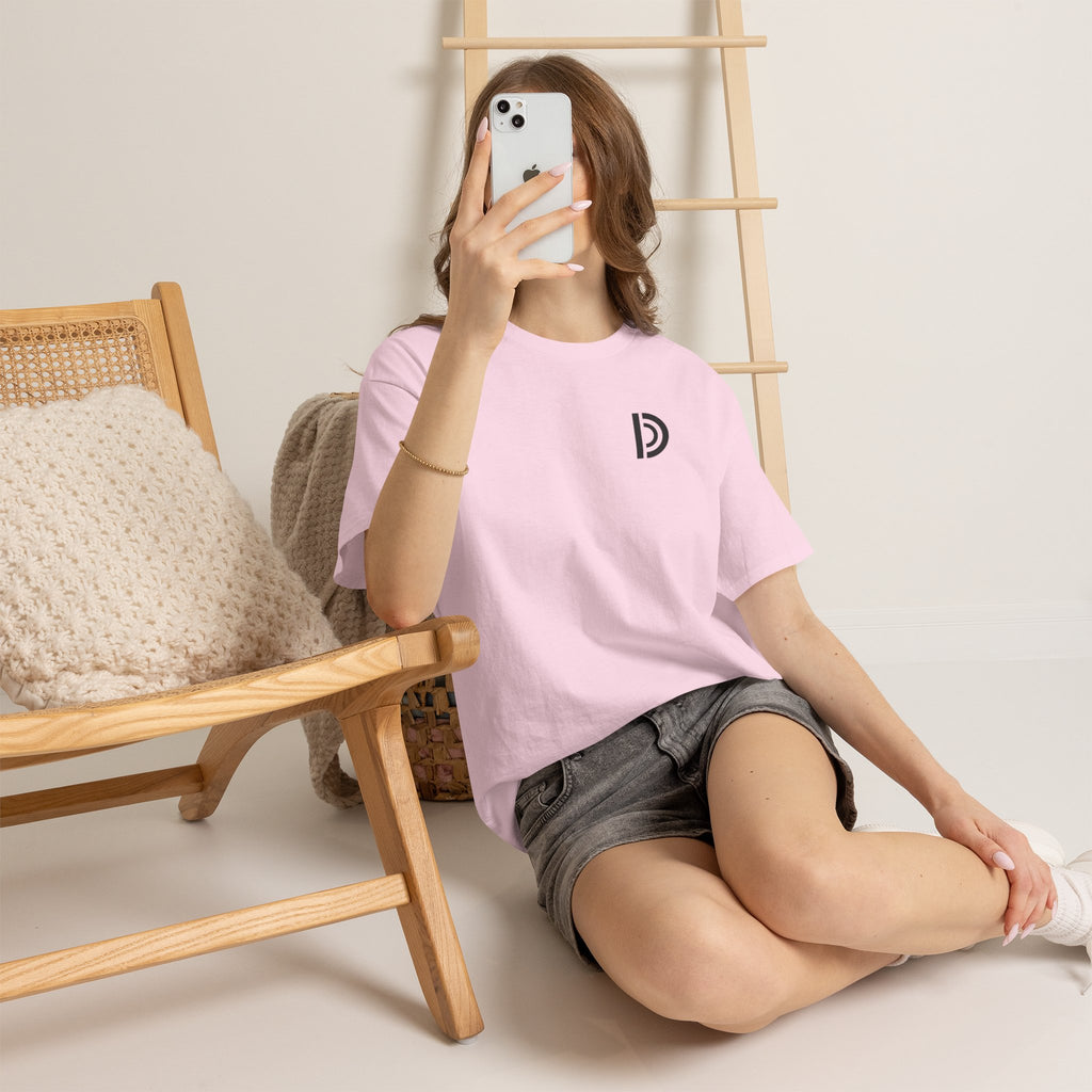 Car Graphic Tee — Pink Sports Car Illustration Back Print