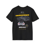 Car Enthusiast T-Shirt — Sport Coupe Graphic Tee (Rear & Side Car Illustration)