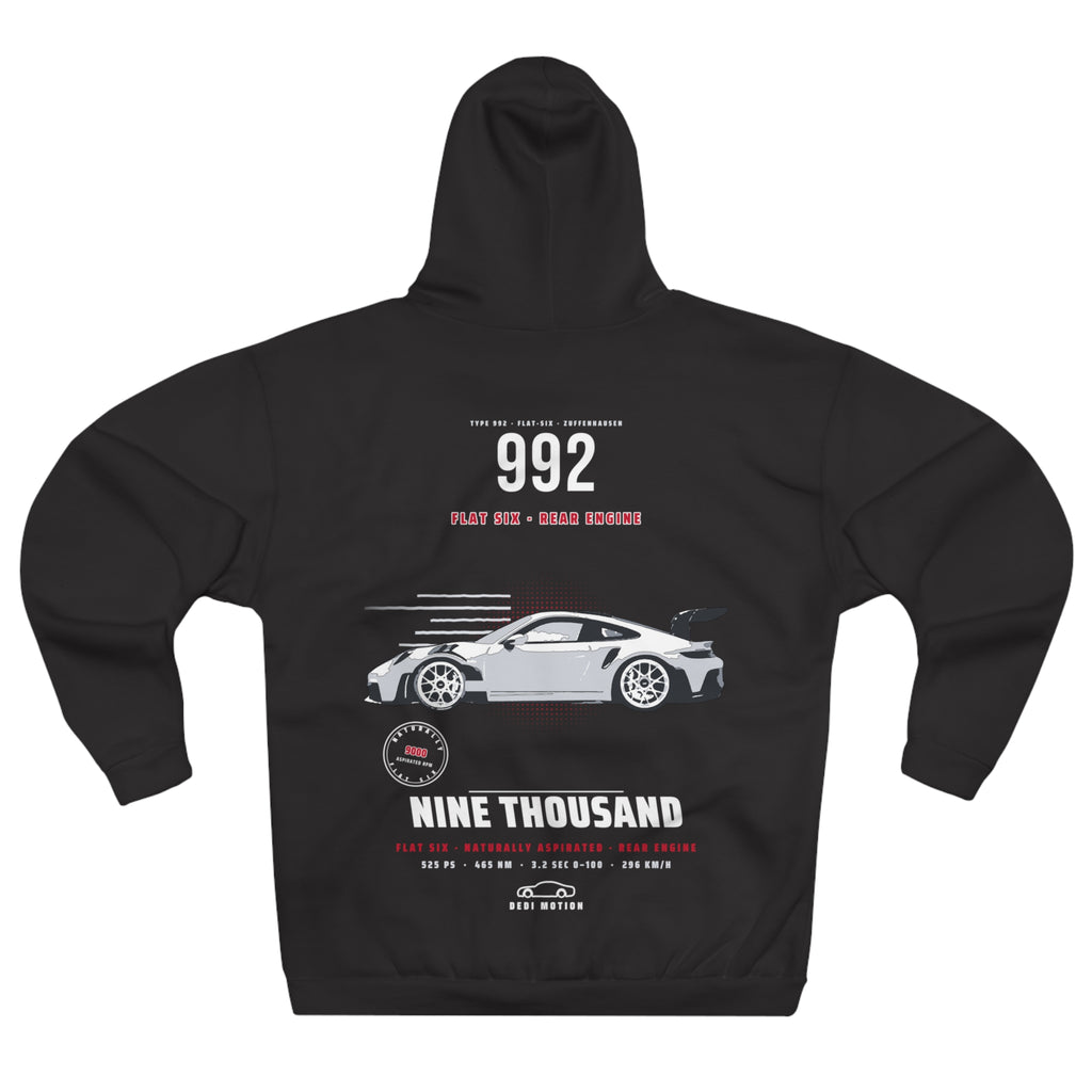 Flat-Six Mono White Tee — Naturally Aspirated Racing
