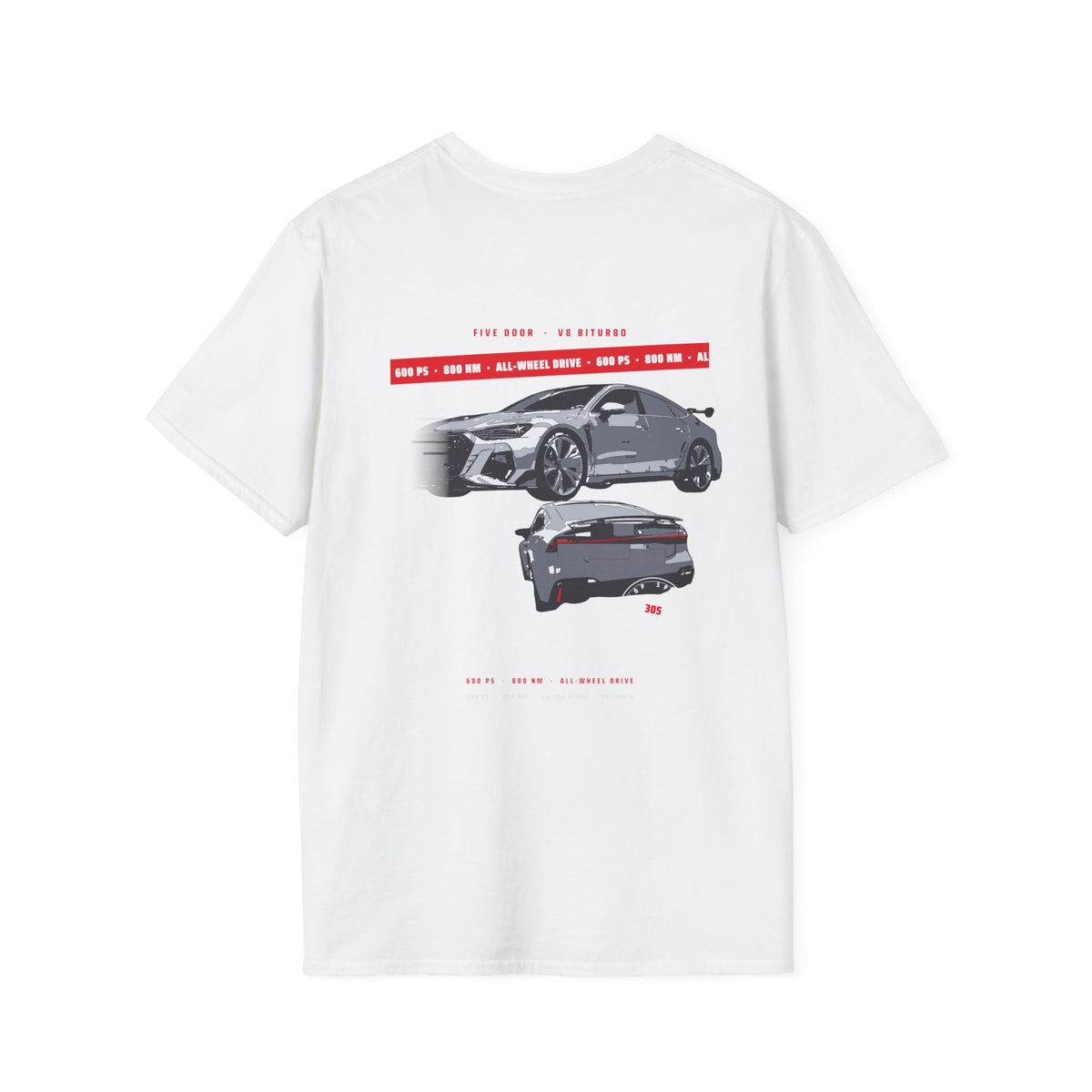 Copy of 600 HP Five-Door Tee — V8 Biturbo Sportback Graphic
